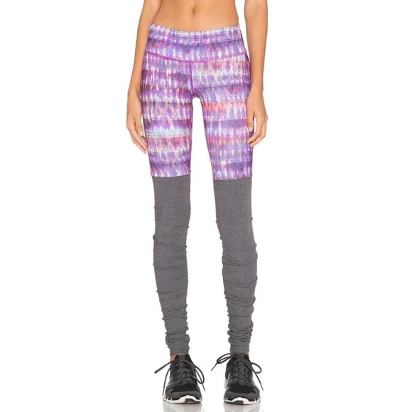 ALO Yoga Pants - Alo Yoga Goddess Ribbed Legging  Bhakti & Stormy Heather | S
